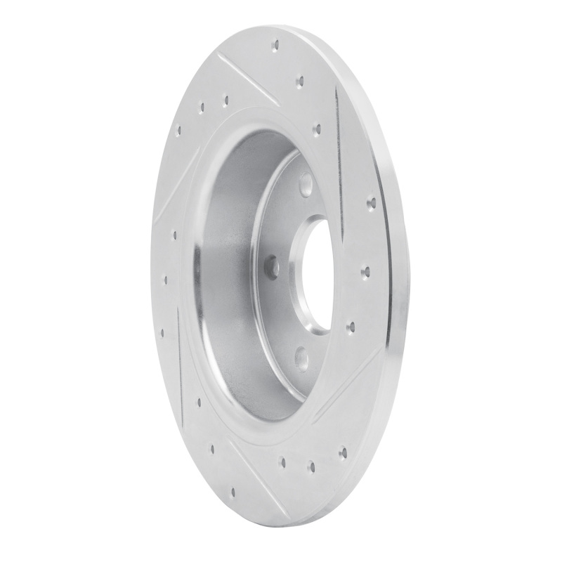Mercedes-Benz A190 Brake Rotor (1) - Rear Left - R1 Concepts - Drilled & Slotted - Silver - `01-`06
